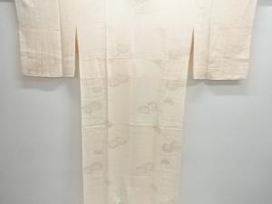 未使用品　雪輪に花模様織り出し長襦袢